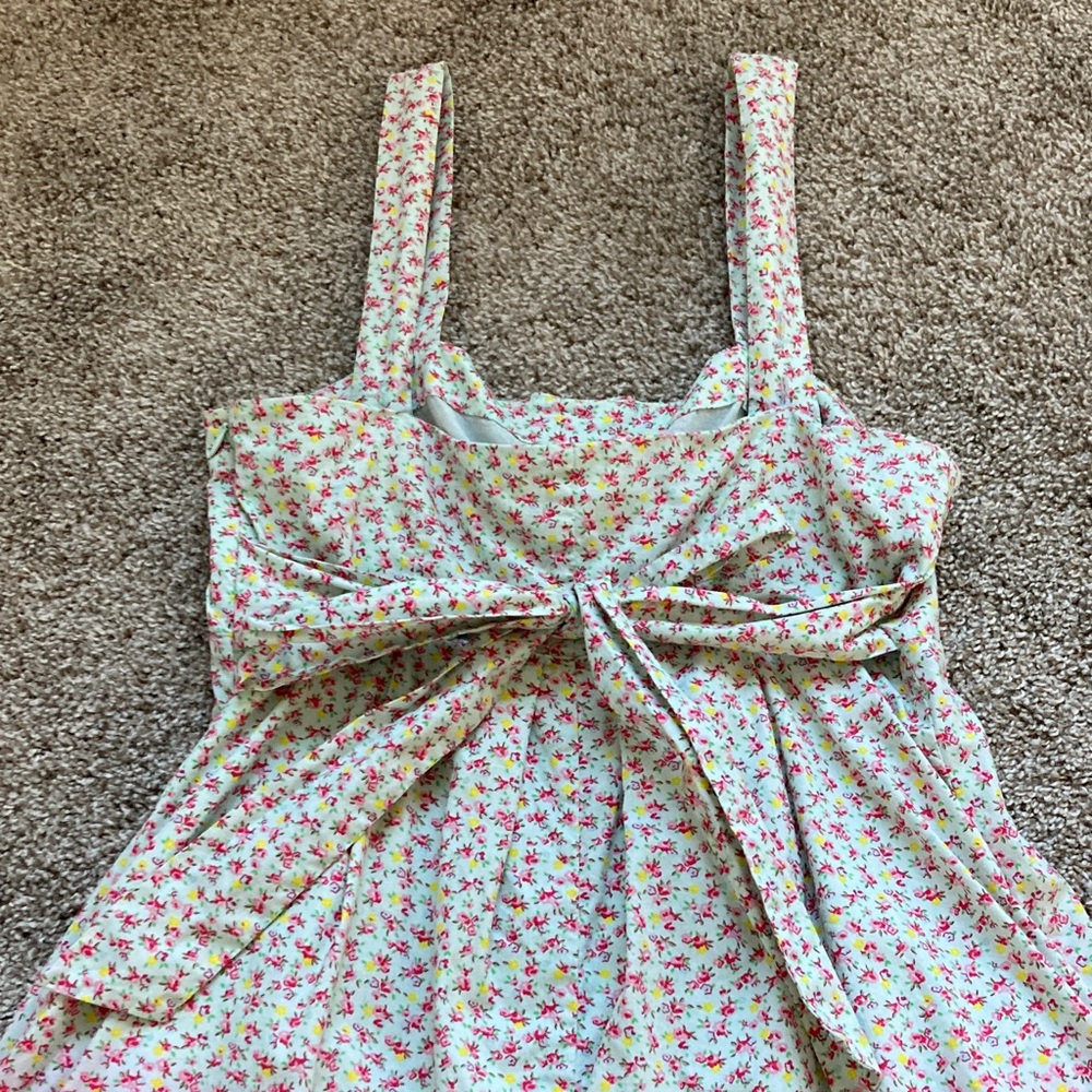 Betsey Johnson Floral Calico Cottagecore Bubble Hem Bloomers Romper Y2K Coquette - Picture 6 of 10